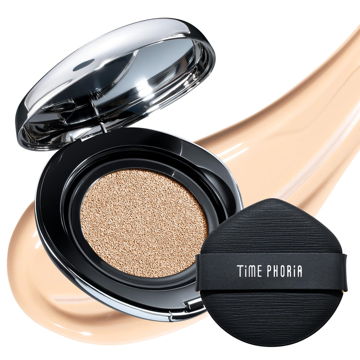 Timeless Lumina Matte Cover Cushion Foundation -03W Warm Fawn, Full Coverage Air Cushion, Lightweight & Natural Flawless Matte Finish, 12H Oil Control, Long-Lasting, Waterproof, Sweatproof
