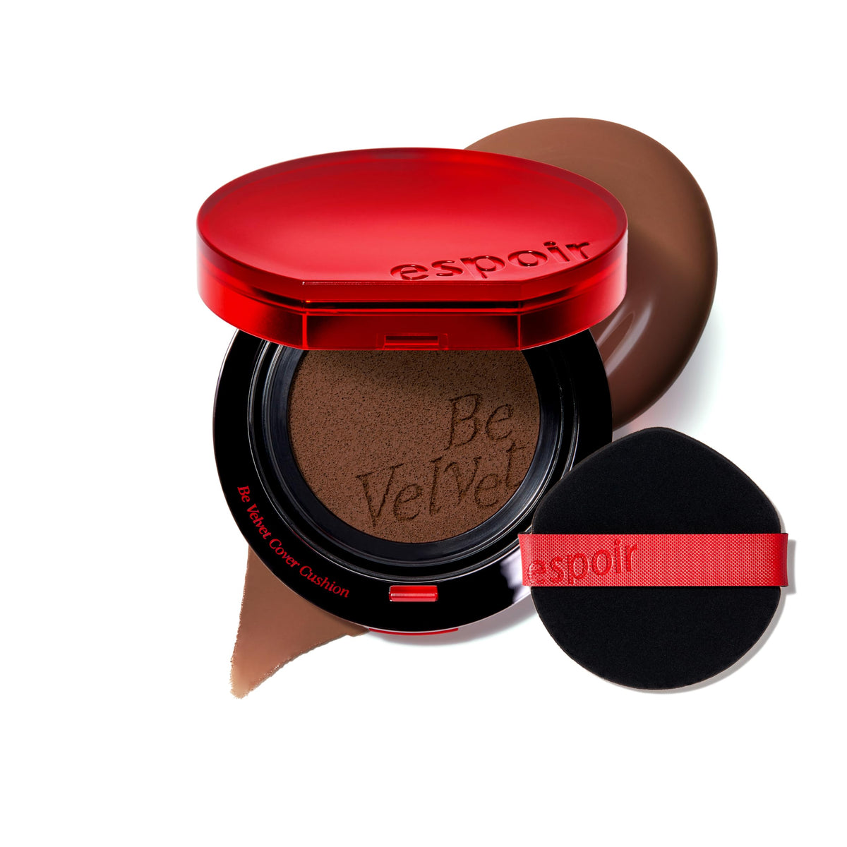 ESPOIR Be Velvet Cushion Foundation #23 Beige | Quick and Easy Coverage with Long-lasting Color by Zero Oxidation, Velvety Smooth Finish & Lightweight Formula, Vegan, Korean Makeup, 0.46 oz