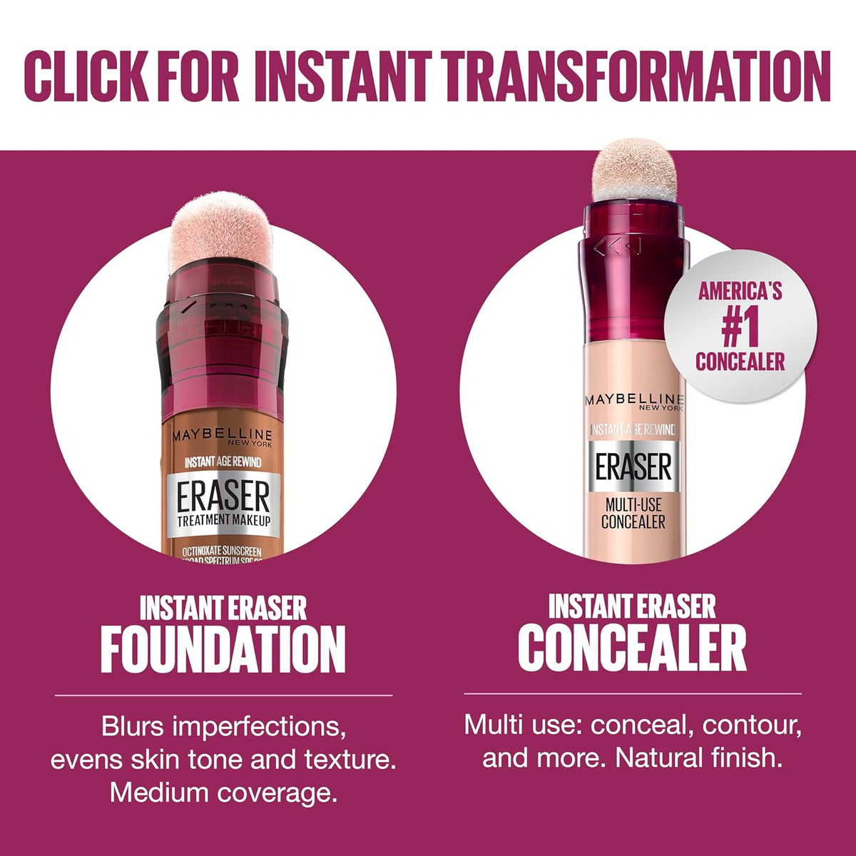 Maybelline Instant Age Rewind Eraser Foundation with SPF 20 and Moisturizing ProVitamin B5, 300, 1 Count (Packaging May Vary)