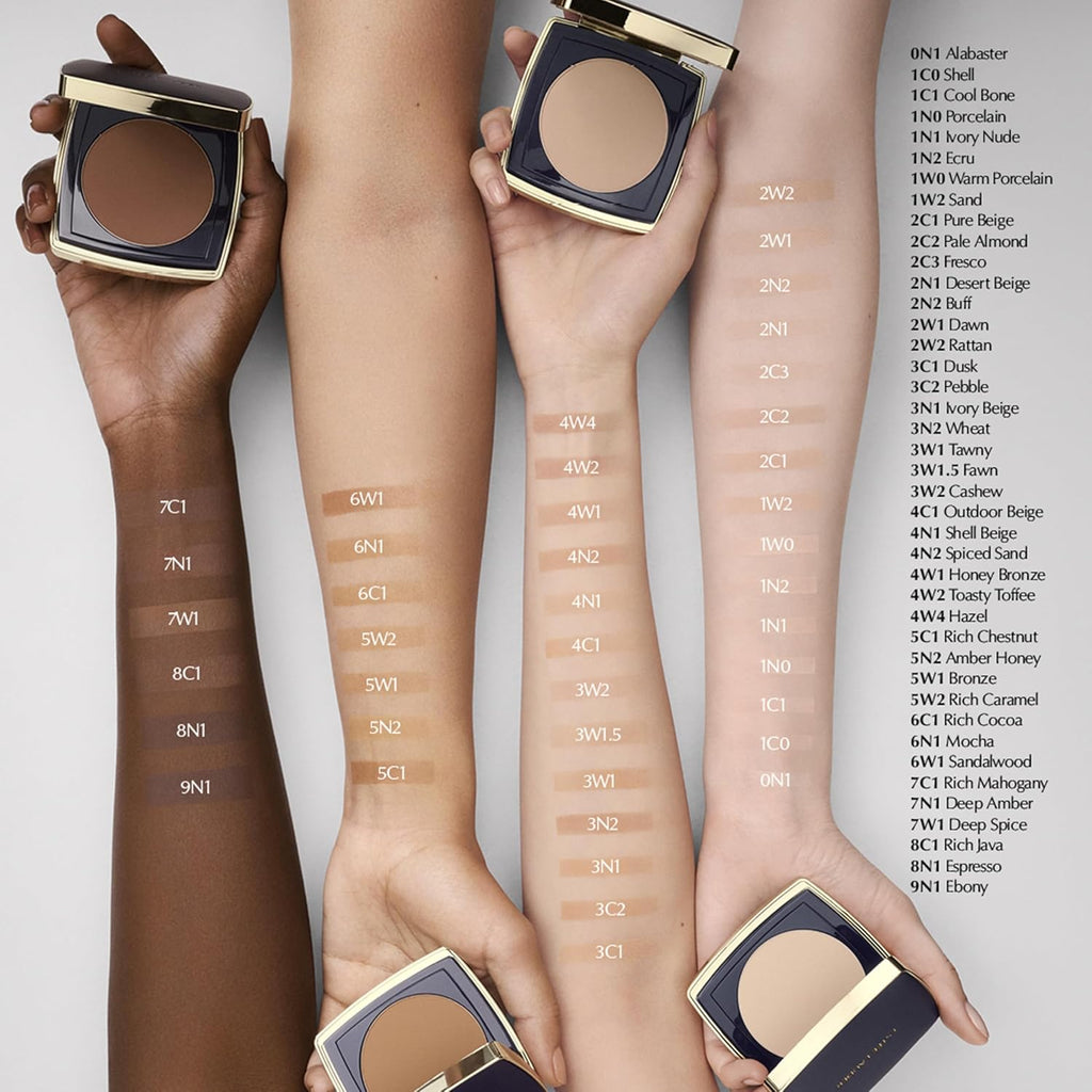 Estée Lauder Double Wear 12-Hour Stay-in-Place Matte Face Powder Foundation | Controls Oil & Shine, 0.39 Ounce