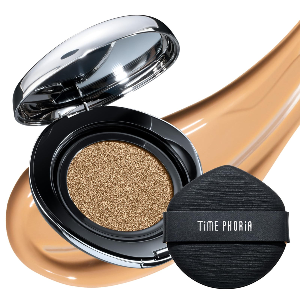 Timeless Lumina Matte Cover Cushion Foundation -03W Warm Fawn, Full Coverage Air Cushion, Lightweight & Natural Flawless Matte Finish, 12H Oil Control, Long-Lasting, Waterproof, Sweatproof